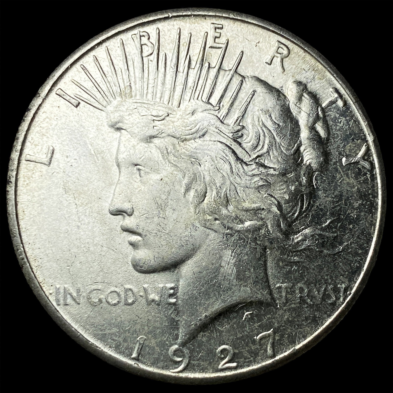 1927-S Peace Silver Dollar UNCIRCULATED: 1927-S Peace Silver Dollar UNCIRCULATED