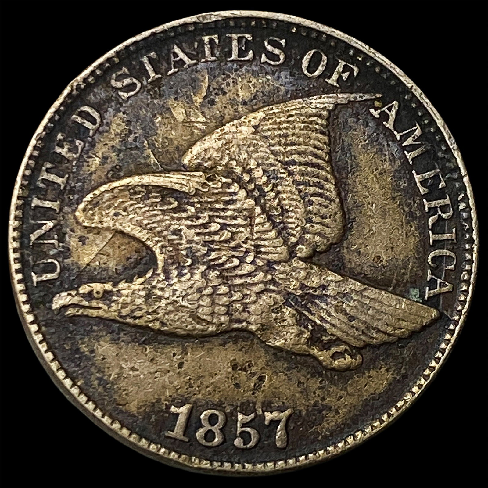 1857 Flying Eagle Cent CHOICE AU: 1857 Flying Eagle Cent CHOICE AU