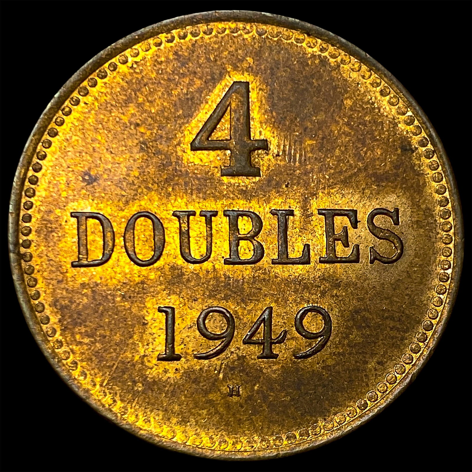 1949 H Guernsey Bronze 4 Doubles: 1949 H Guernsey Bronze 4 Doubles