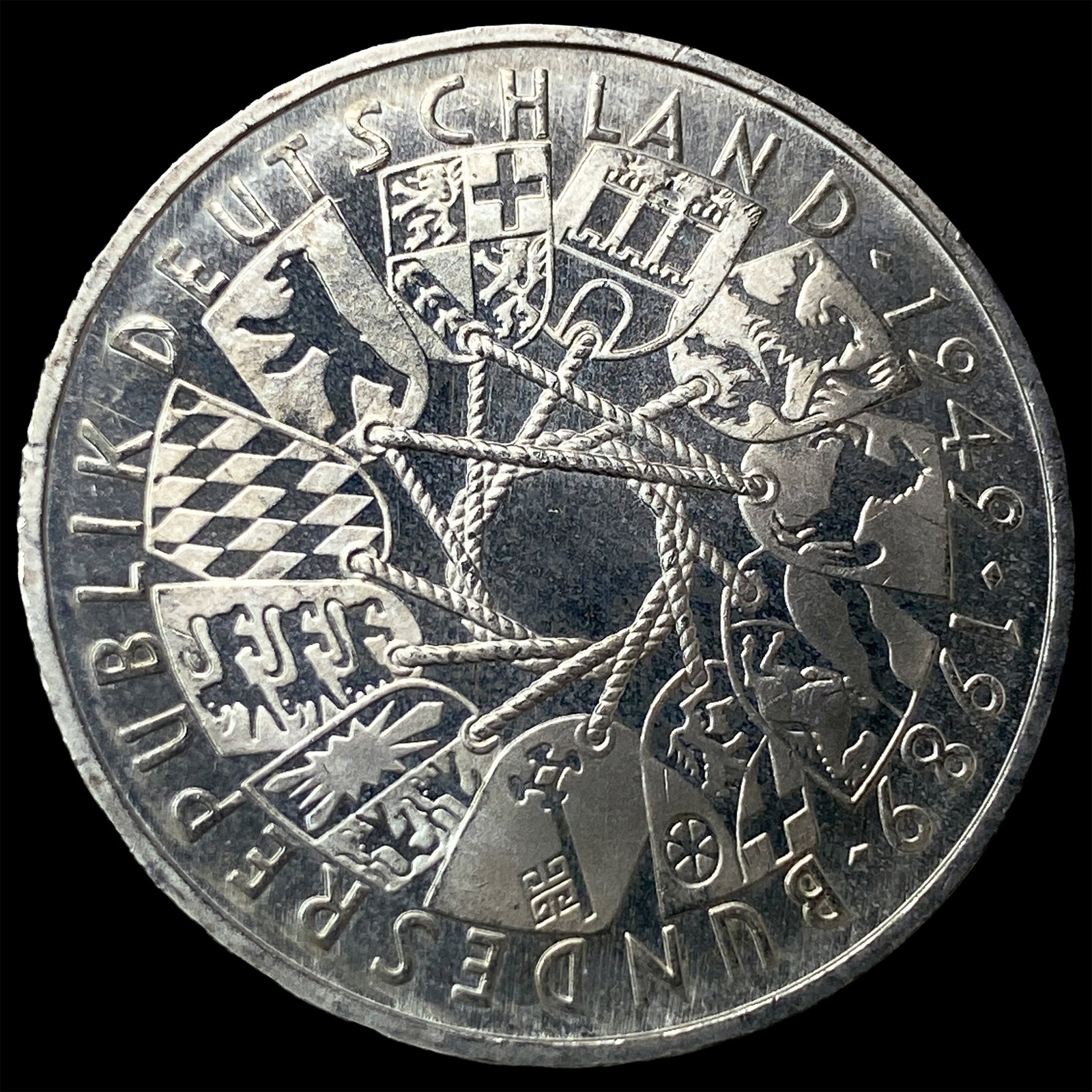 1989G West Germany Silver 10 Mark KM-173 (1 of 2)