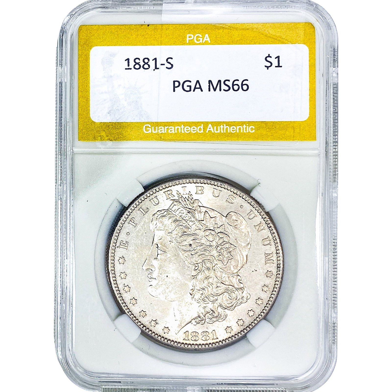 1881-S Morgan Silver Dollar PGA MS66 (1 of 2)