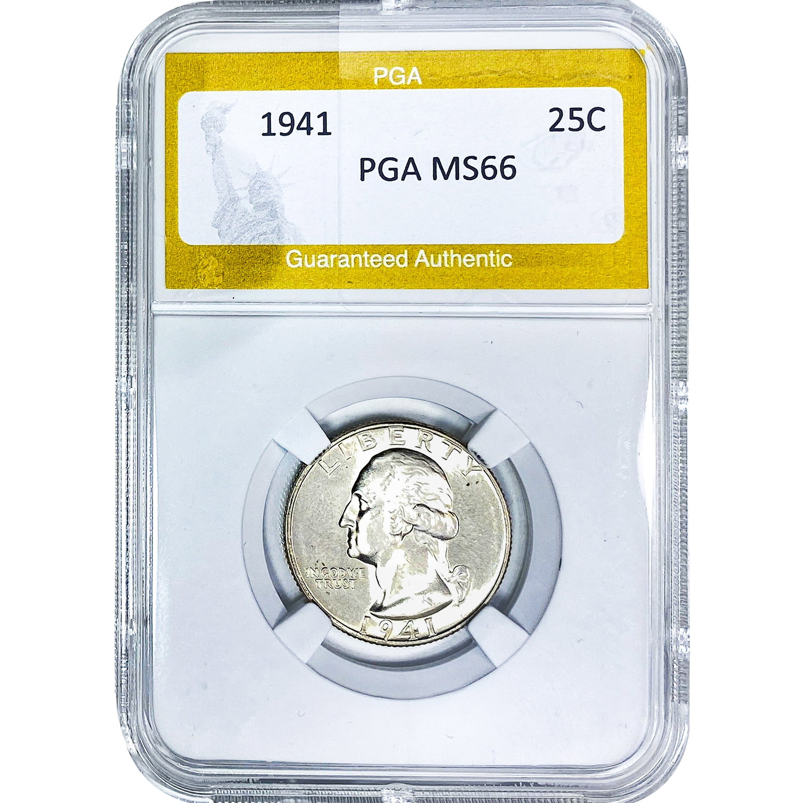 1941 Washington Silver Quarter PGA MS66: 1941 Washington Silver Quarter PGA MS66