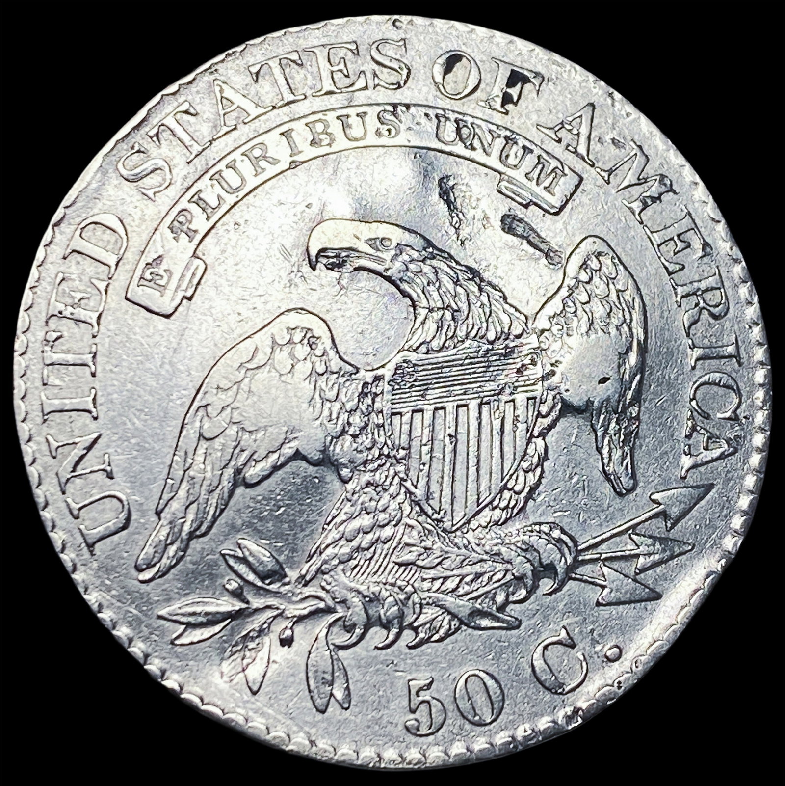 1825 Silver Capped Bust Half Dollar HIGH GRADE - 2