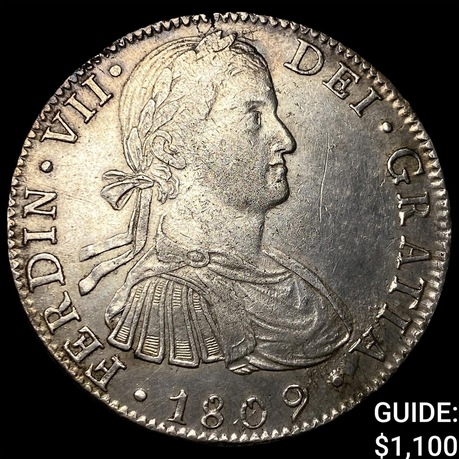 1809 MoTH Mexico Ferdinand VII Silver 8 Reales (1 of 2)