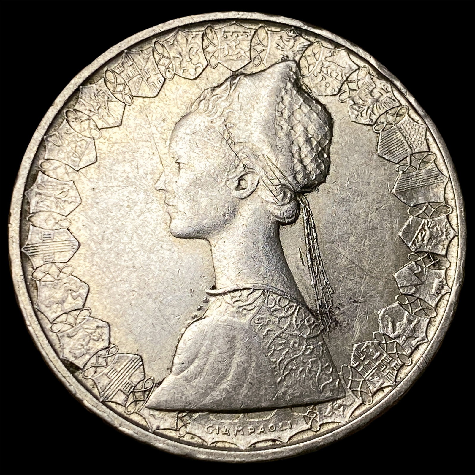 1964 Italy Silver 500 Lire KM-98: 1964 Italy Silver 500 Lire KM-98