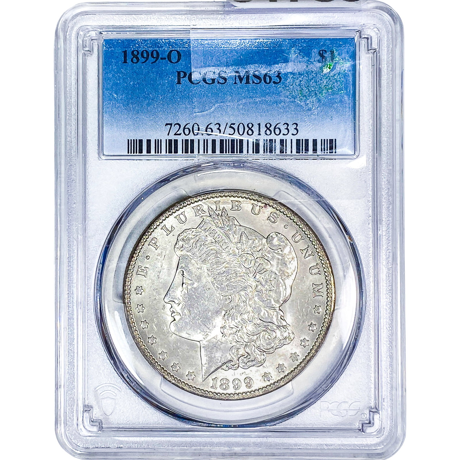 1899-O Morgan Silver Dollar PCGS MS63: 1899-O Morgan Silver Dollar PCGS MS63