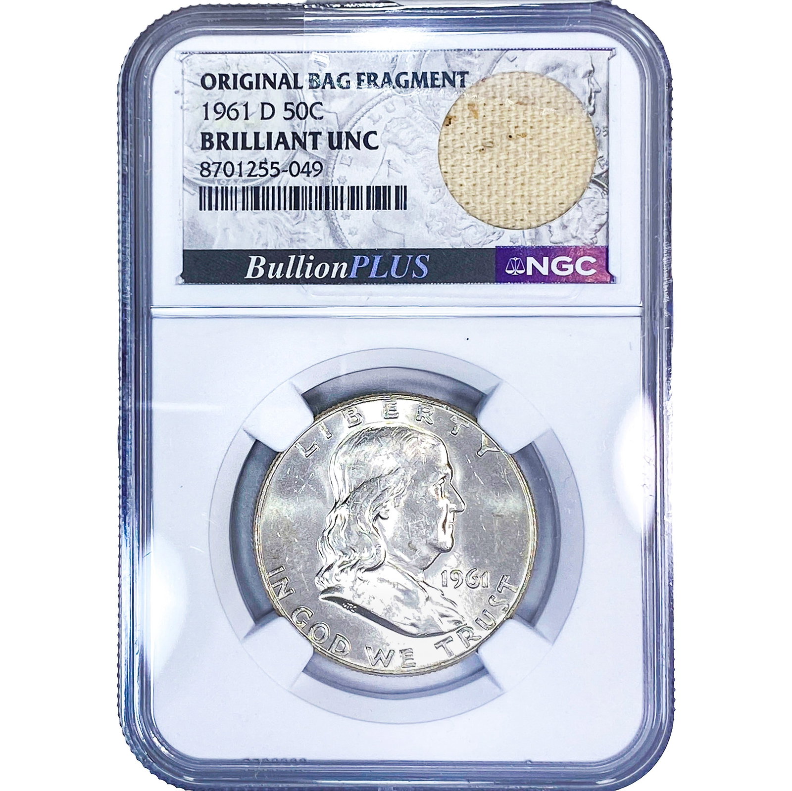 1961-D Franklin Half Dollar NGC BU: 1961-D Franklin Half Dollar NGC BU