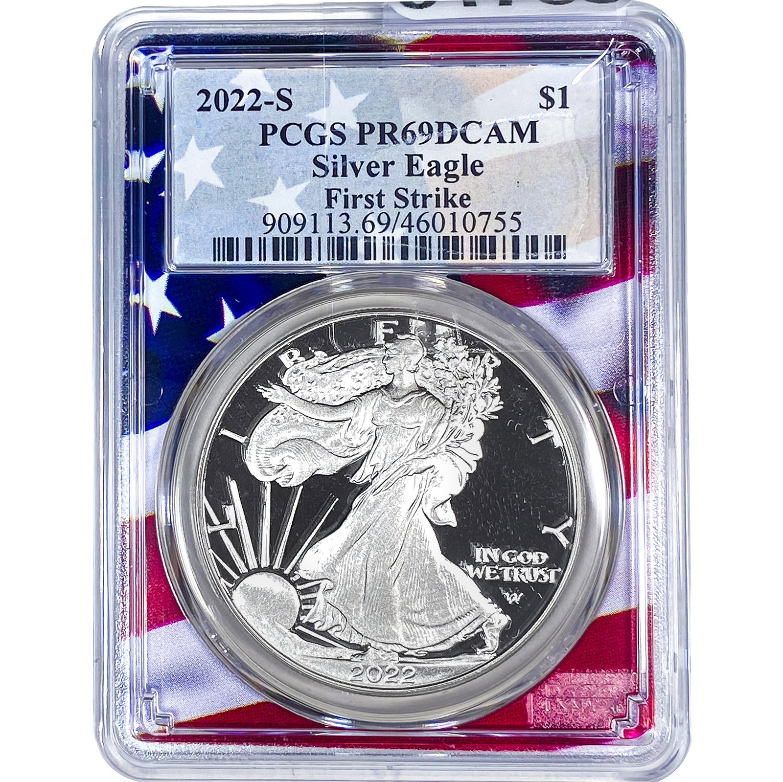 2022-S Silver Eagle NGC PR69 DCAM: 2022-S Silver Eagle NGC PR69 DCAM