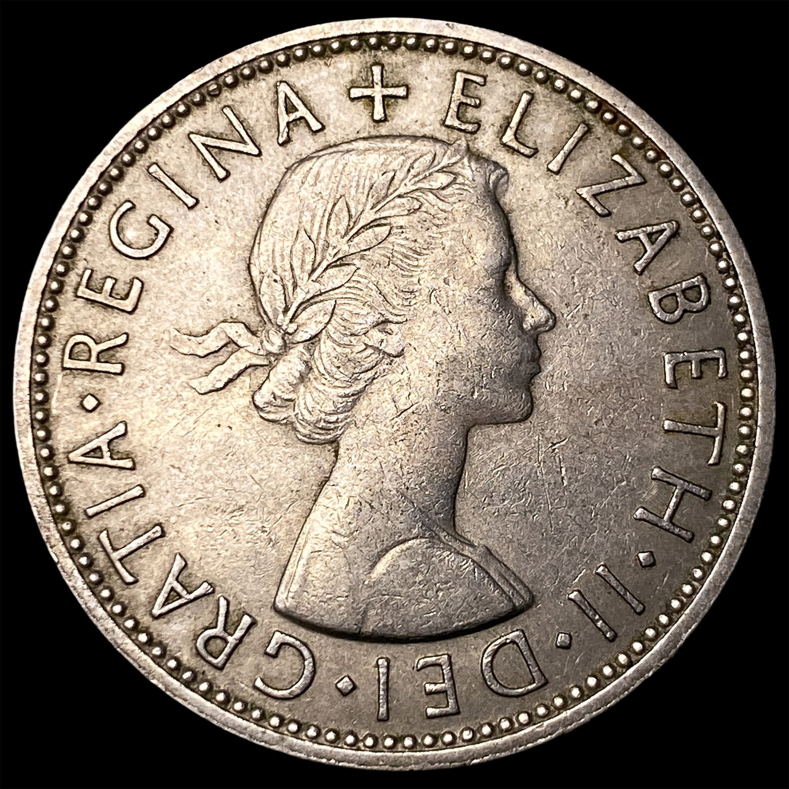 1961 Great Britain Copper Nickel 2 Shillings: 1961 Great Britain Copper Nickel 2 Shillings