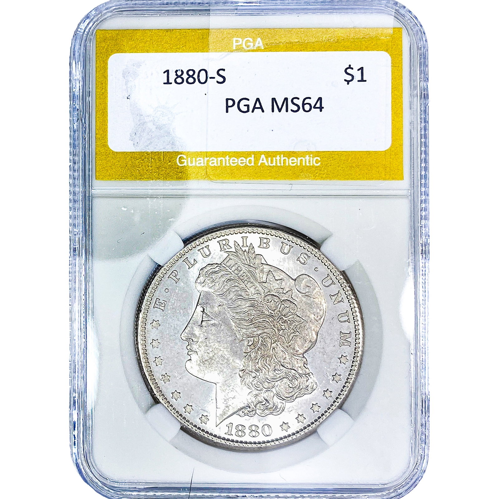 1880-S Morgan Silver Dollar PGA MS64 (1 of 2)