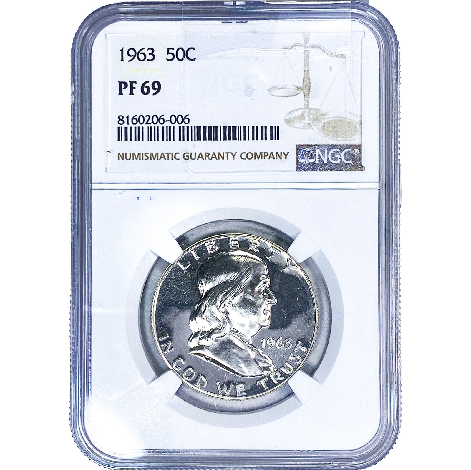 1963 Franklin Half Dollar NGC PF69 (1 of 2)