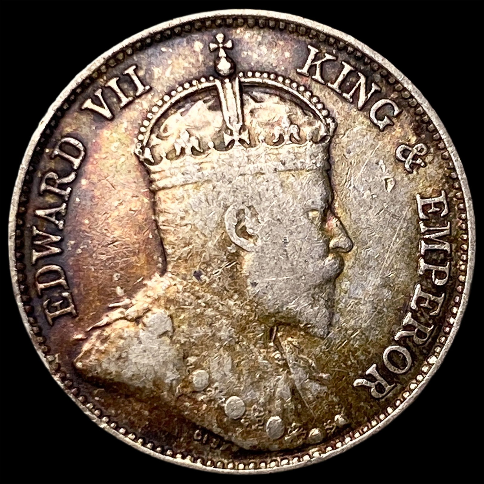1902 Hong Kong Silver 10 Cents (1 of 2)