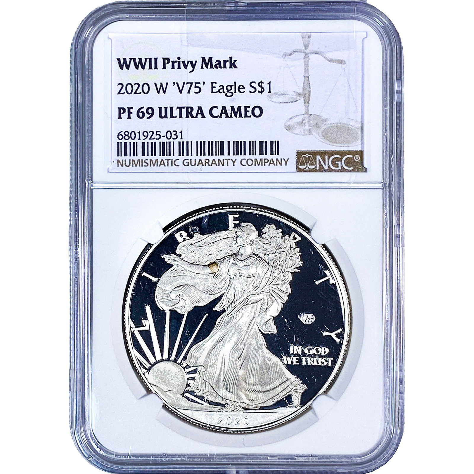 2020-W Silver Eagle NGC PF69 Ultra Cameo (1 of 2)