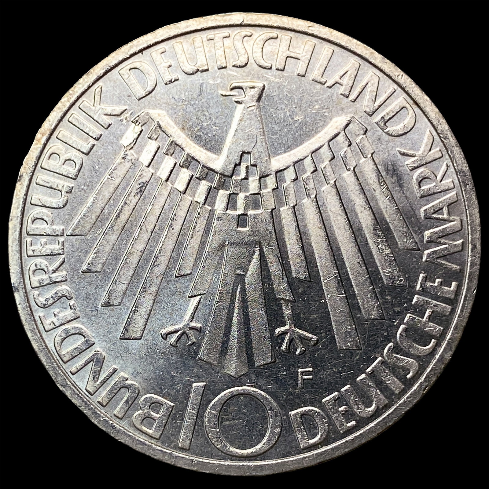1972F Germany Silver 10 Mark - 2
