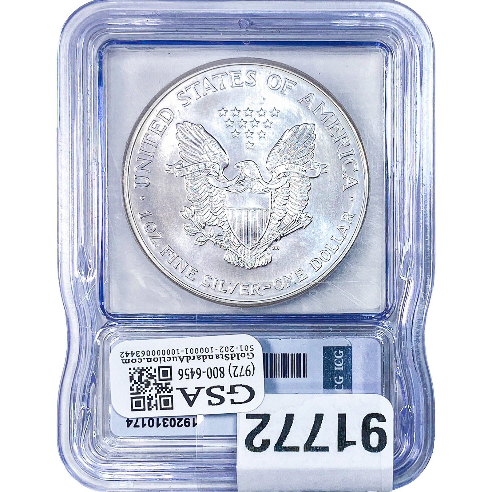 1999 Silver Eagle ICG MS69+ - 2