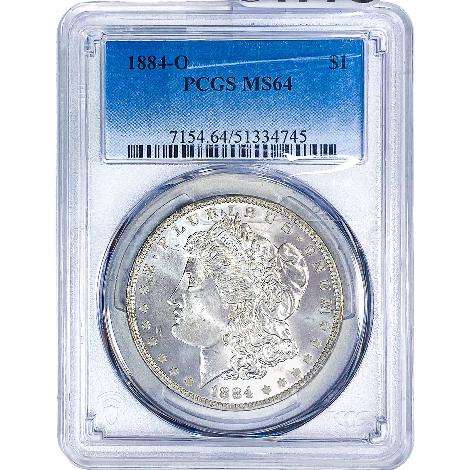 1884-O Morgan Silver Dollar PCGS MS64: 1884-O Morgan Silver Dollar PCGS MS64