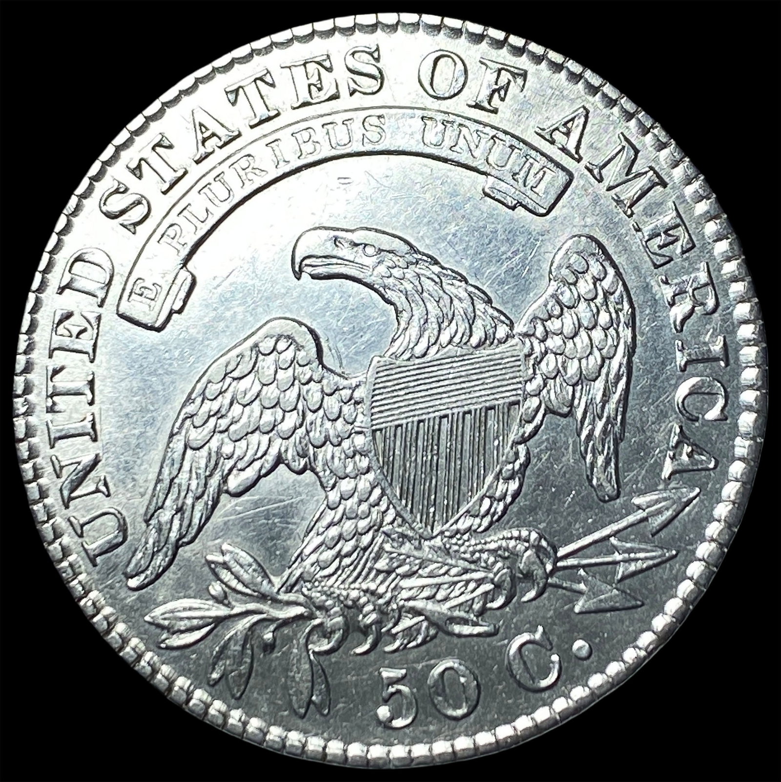 1830 Capped Bust Half Dollar CLOSELY UNCIRCULATED - 2