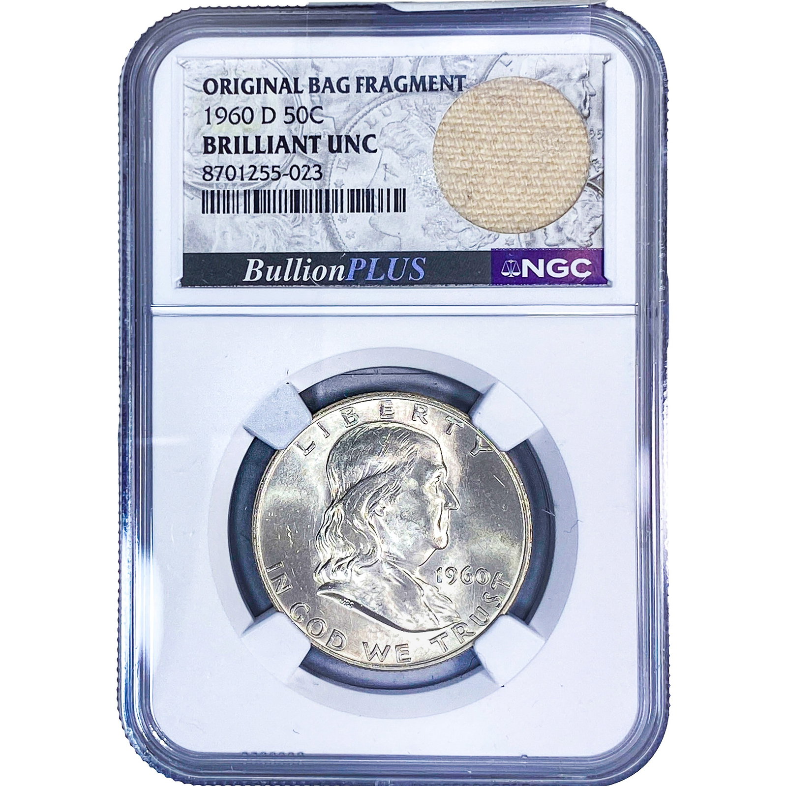 1960-D Franklin Half Dollar NGC BU: 1960-D Franklin Half Dollar NGC BU