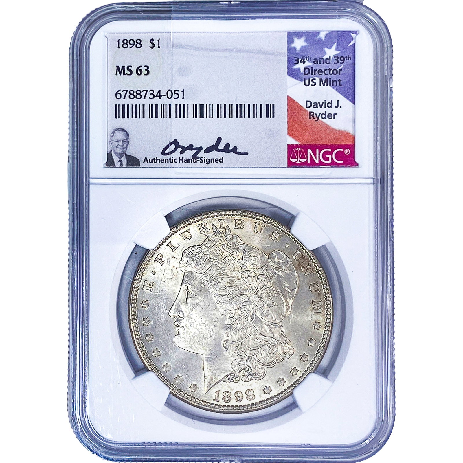 1898 Morgan Silver Dollar NGC MS63 (1 of 2)