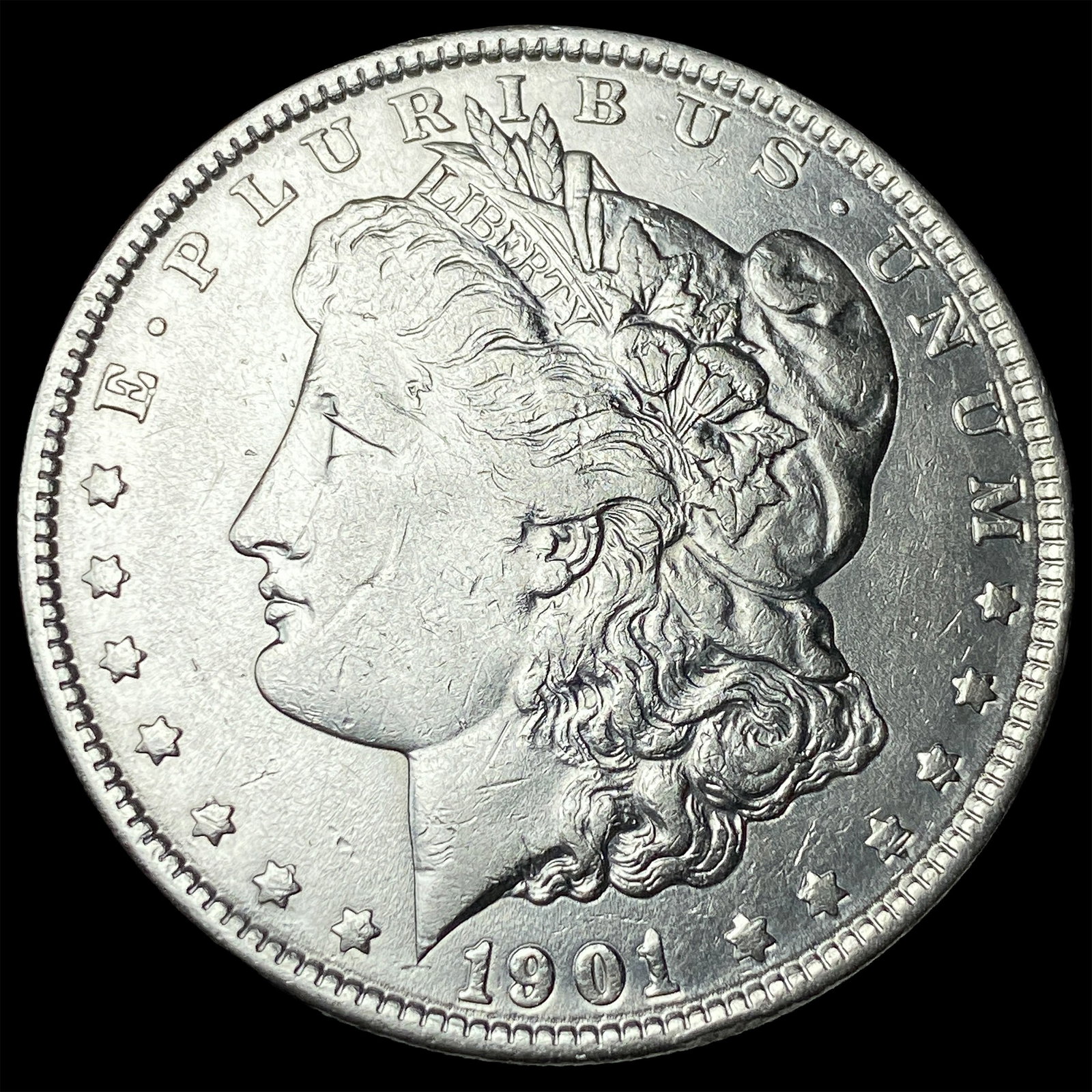 1901 Silver Morgan Dollar CLOSELY UNCIRCULATED: 1901 Silver Morgan Dollar CLOSELY UNCIRCULATED