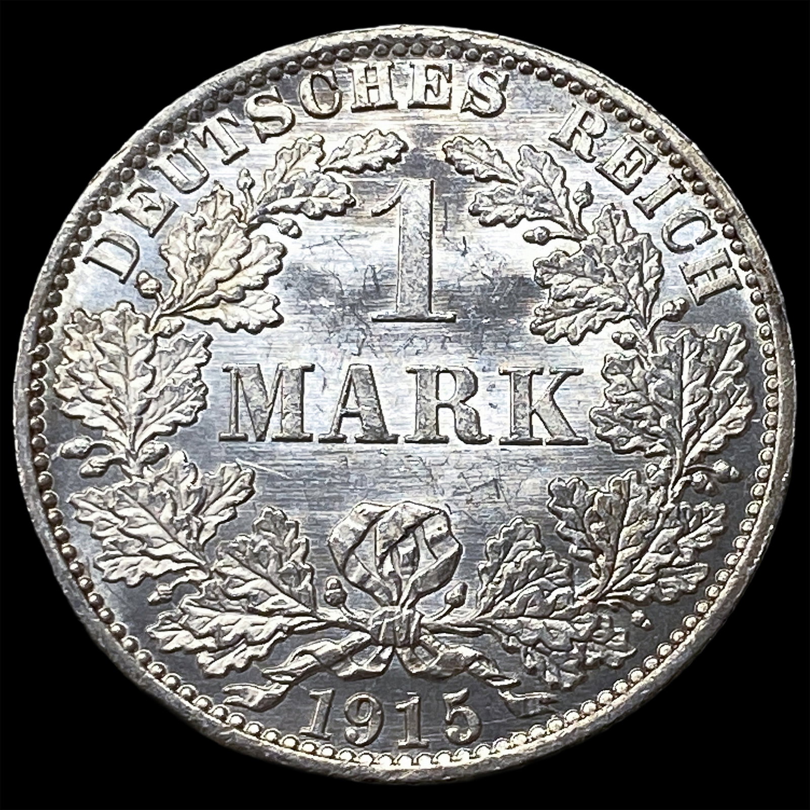 1915A Germany Silver One Mark - 2