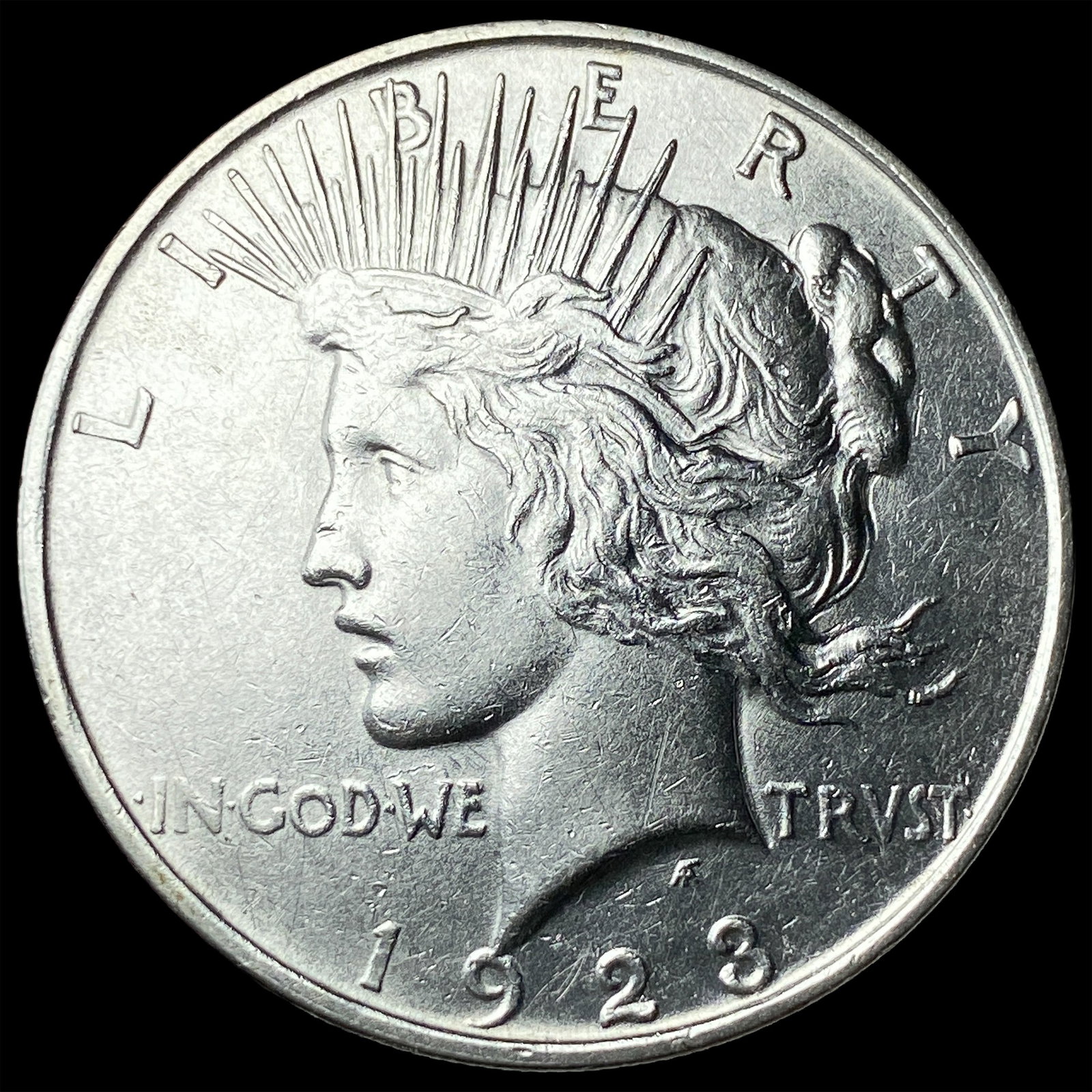 1923-D Silver Peace Dollar CLOSELY UNCIRCULATED: 1923-D Silver Peace Dollar CLOSELY UNCIRCULATED