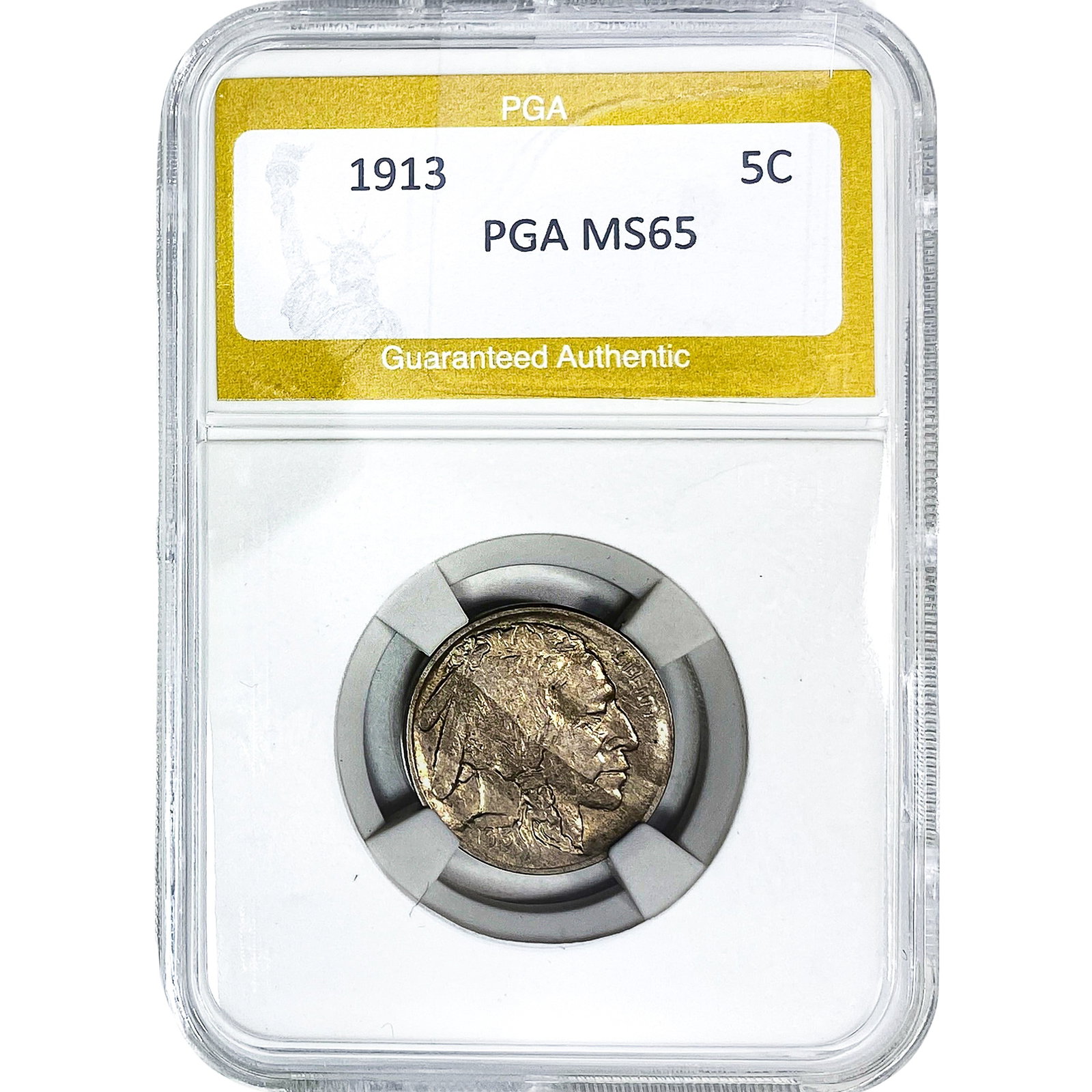 1913 Buffalo Nickel PGA MS65: 1913 Buffalo Nickel PGA MS65