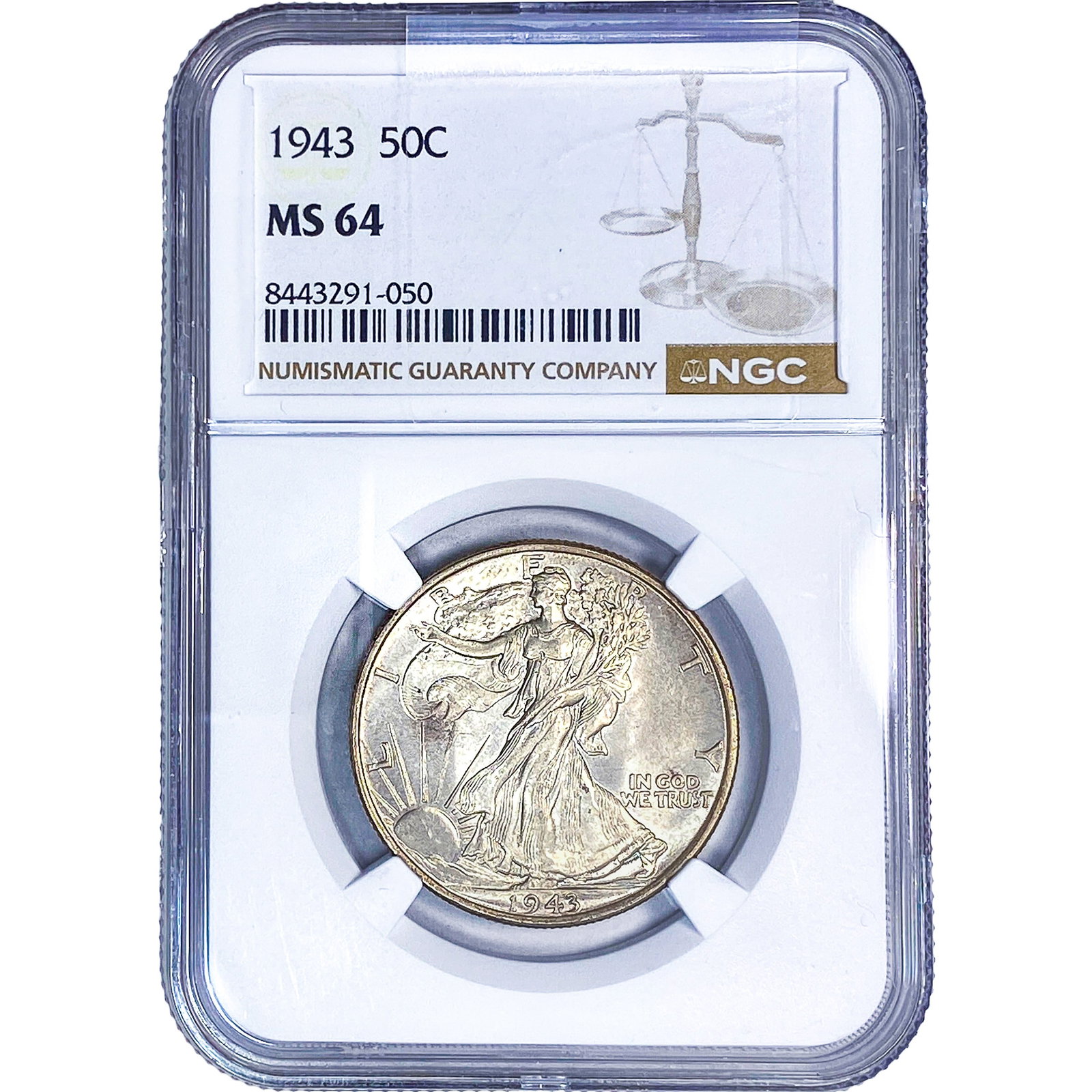 1943 Walking Liberty Half Dollar NGC MS64 (1 of 2)
