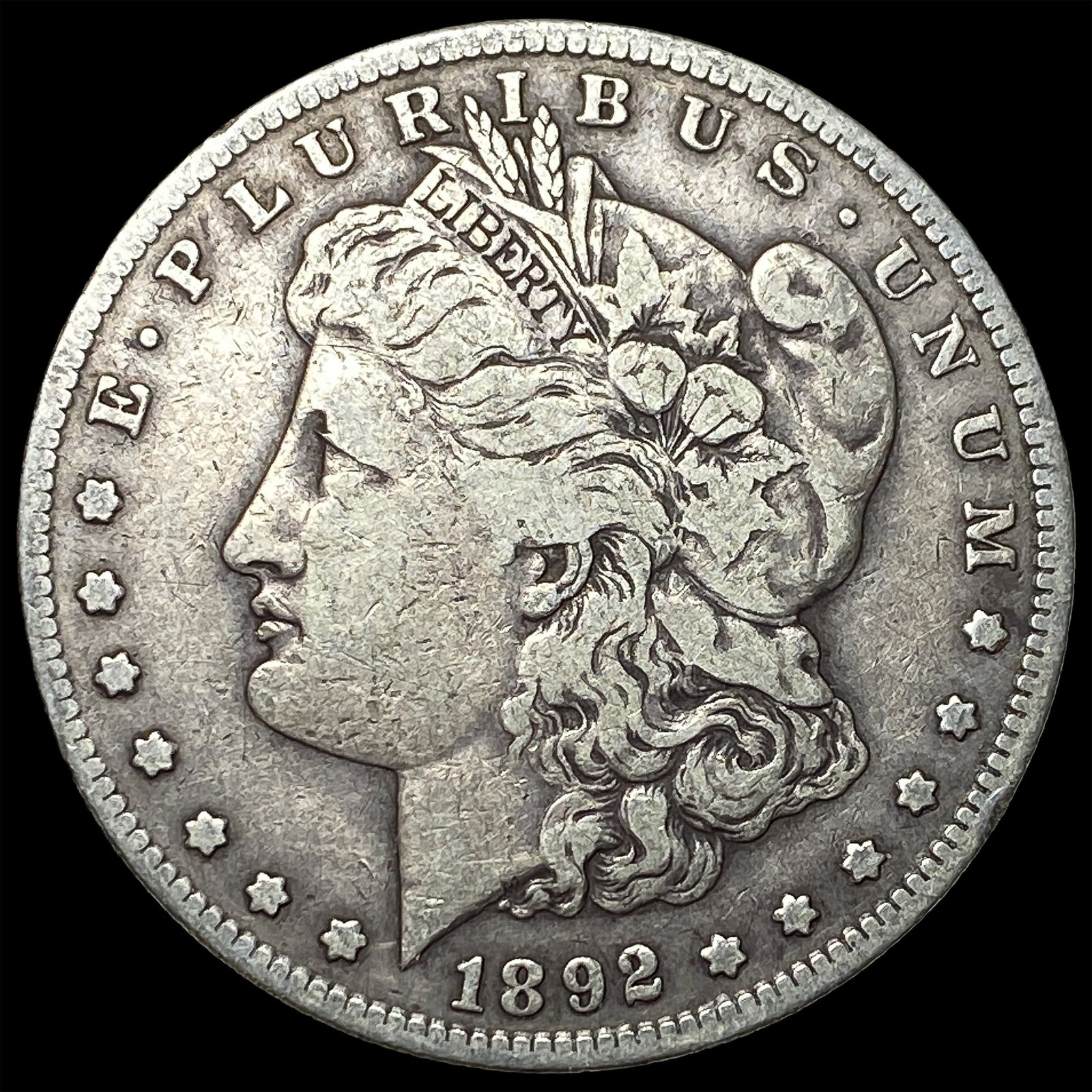 1892-S Silver Morgan Dollar HIGH GRADE: 1892-S Silver Morgan Dollar HIGH GRADE
