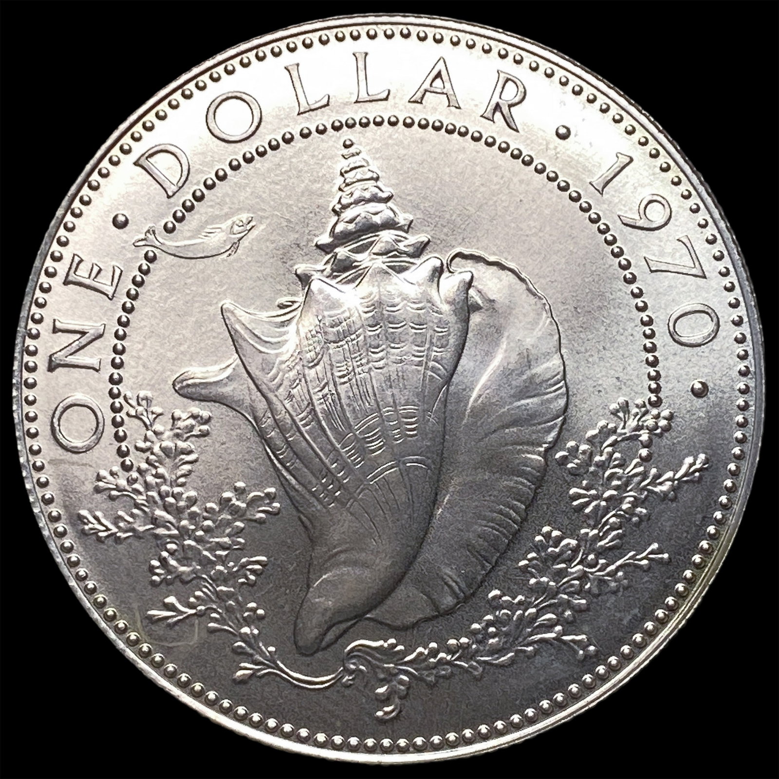 1970 Bahamas Silver Dollar KM 8 (1 of 2)