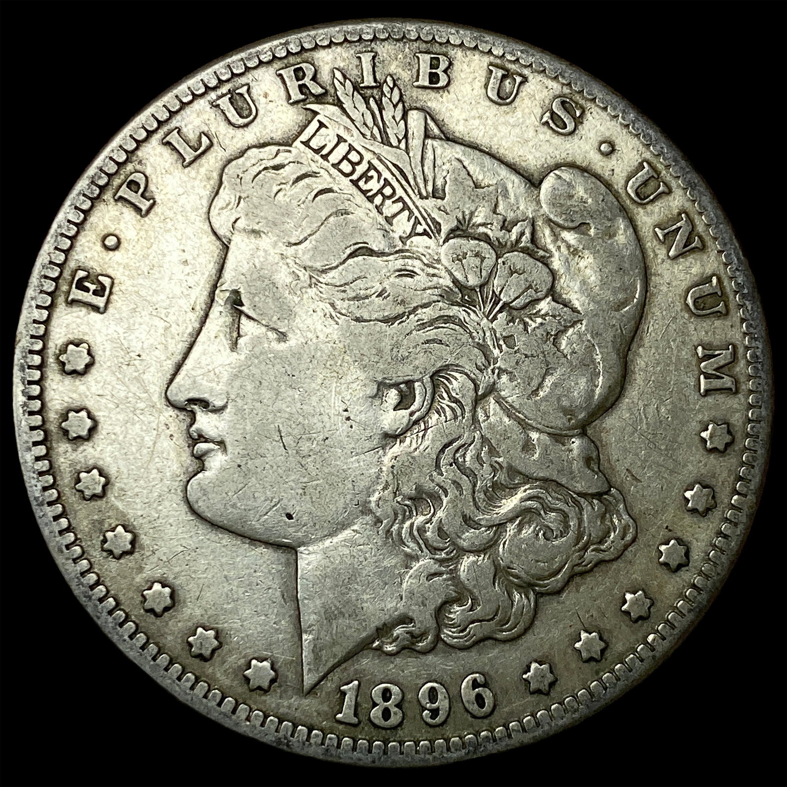 1896-S Silver Morgan Dollar LIGHTLY CIRCULATED: 1896-S Silver Morgan Dollar LIGHTLY CIRCULATED