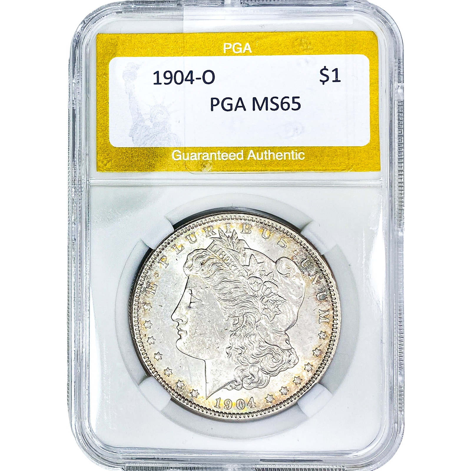 1904-O Morgan Silver Dollar PGA MS65: 1904-O Morgan Silver Dollar PGA MS65