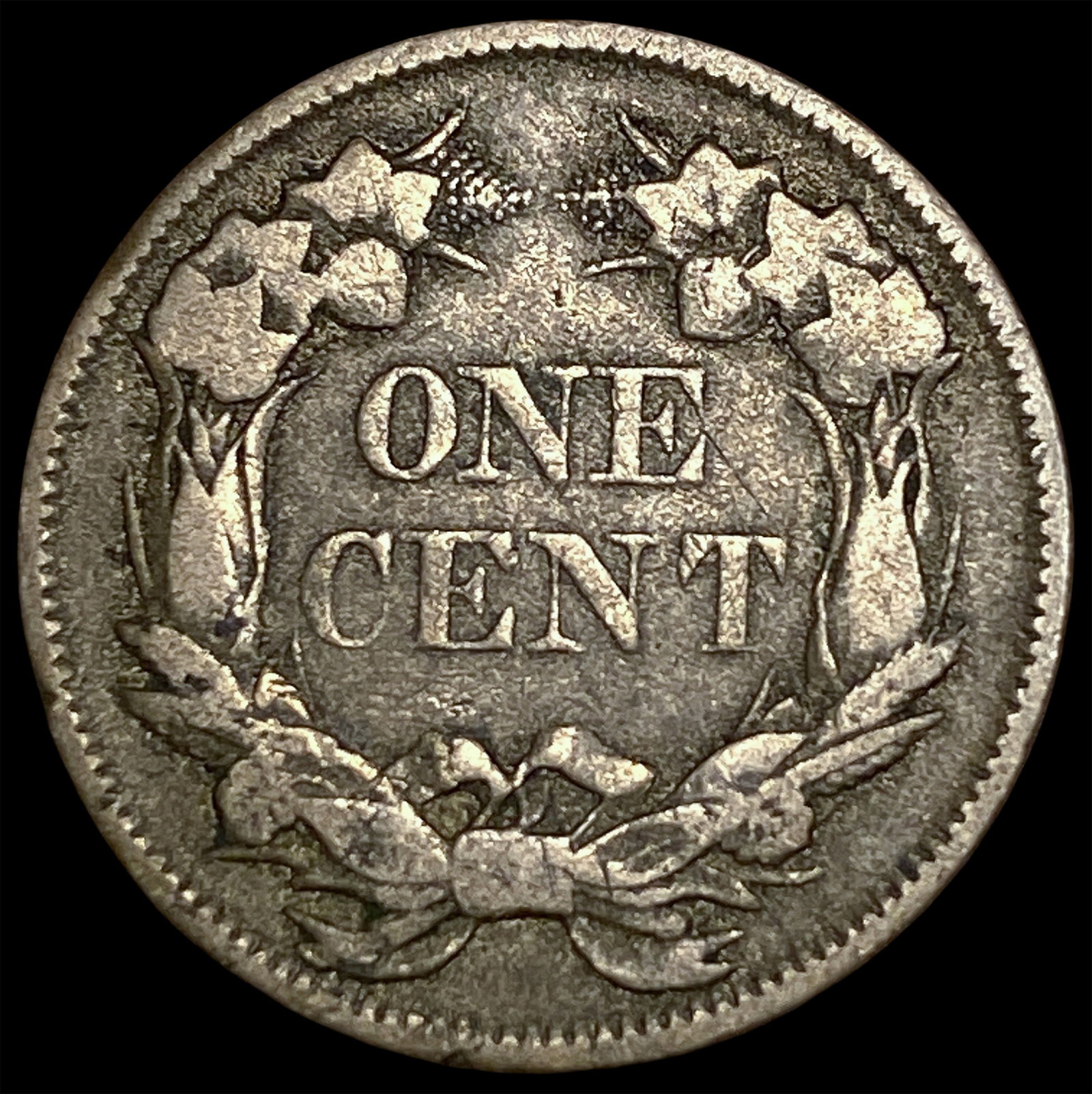 1857 Flying Eagle Cent NEARLY UNCIRCULATED - 2