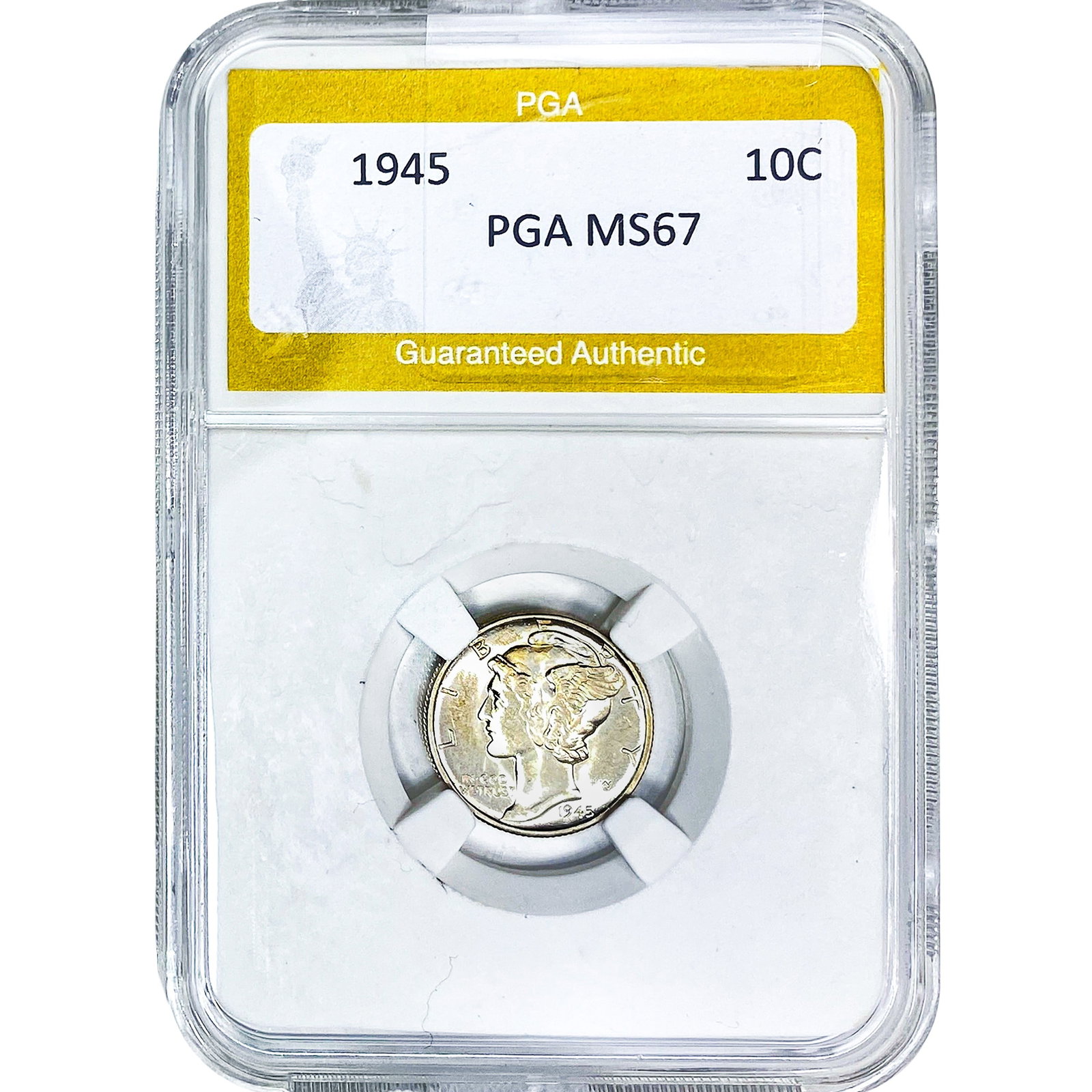 1945 Mercury Silver Dime PGA MS67: 1945 Mercury Silver Dime PGA MS67