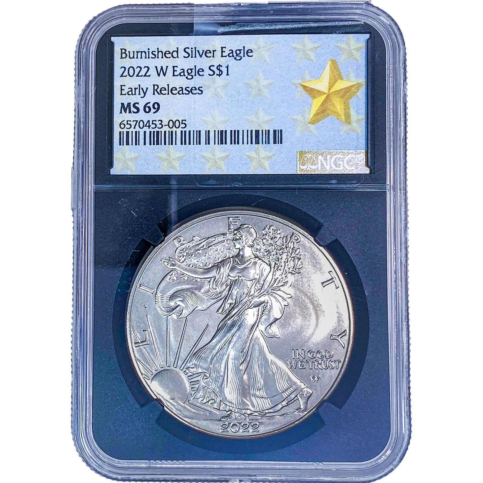 2022-W Silver Eagle NGC MS69: 2022-W Silver Eagle NGC MS69