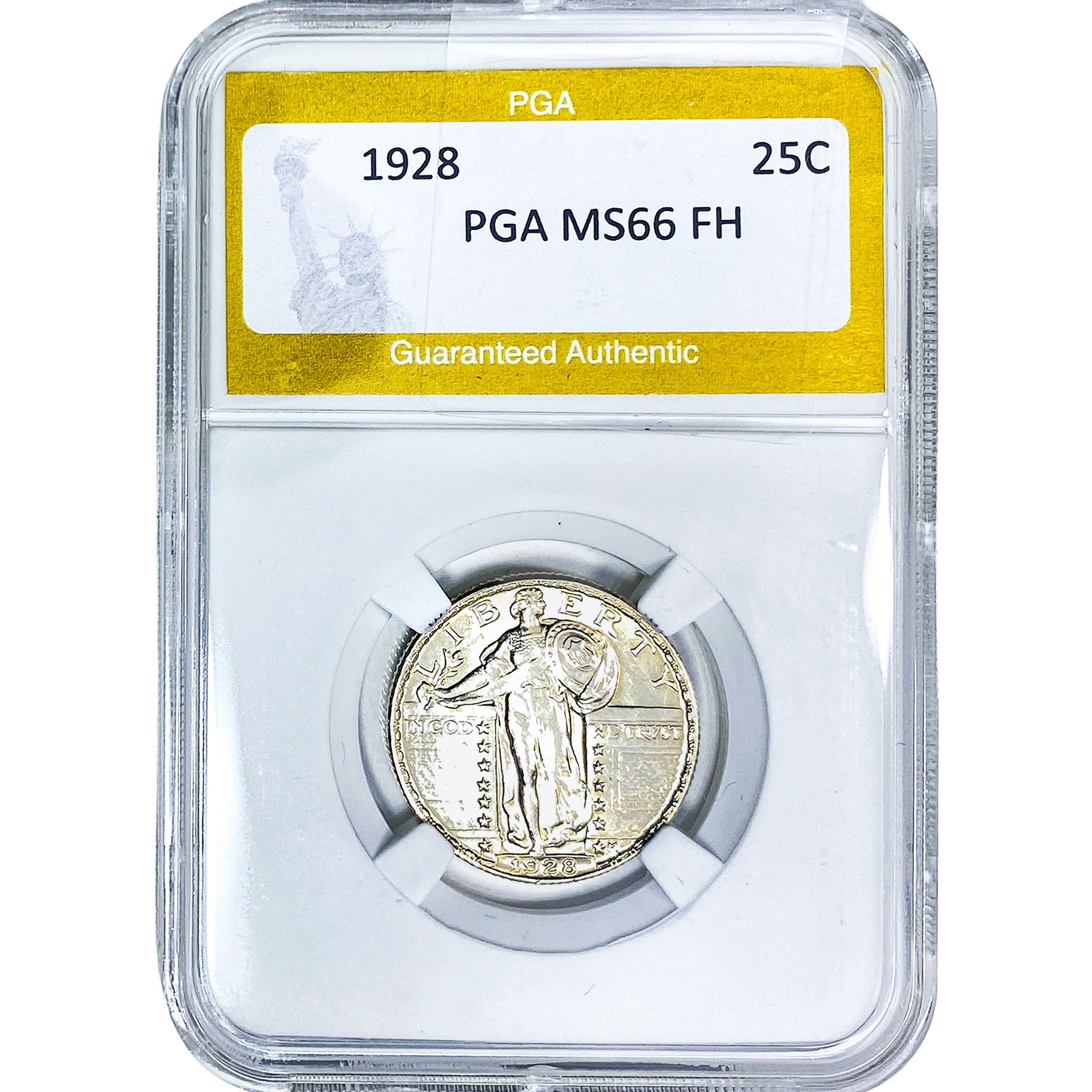 1928 Standing Liberty Quarter PGA MS66 FH: 1928 Standing Liberty Quarter PGA MS66 FH