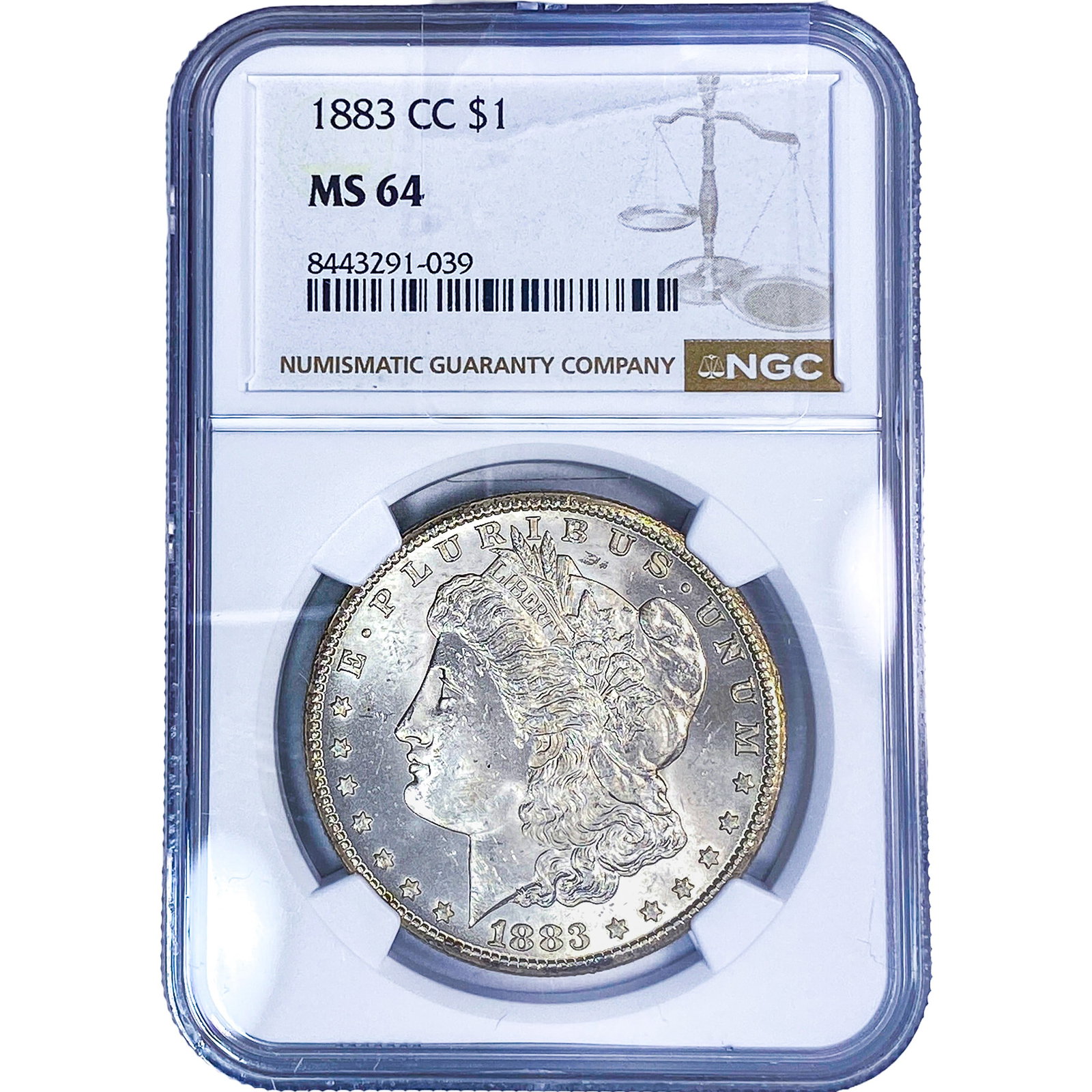 1883-CC Morgan Silver Dollar NGC MS64 (1 of 2)