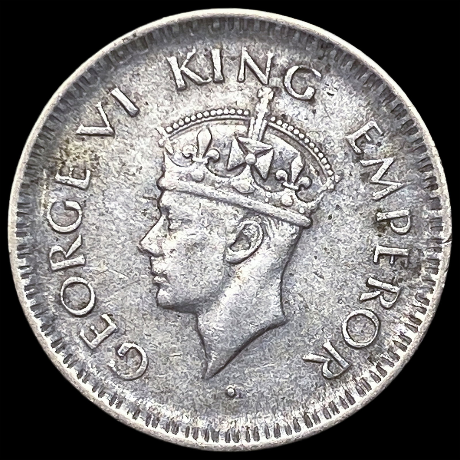 1943 British-India Silver 1/4 Rupee (1 of 2)