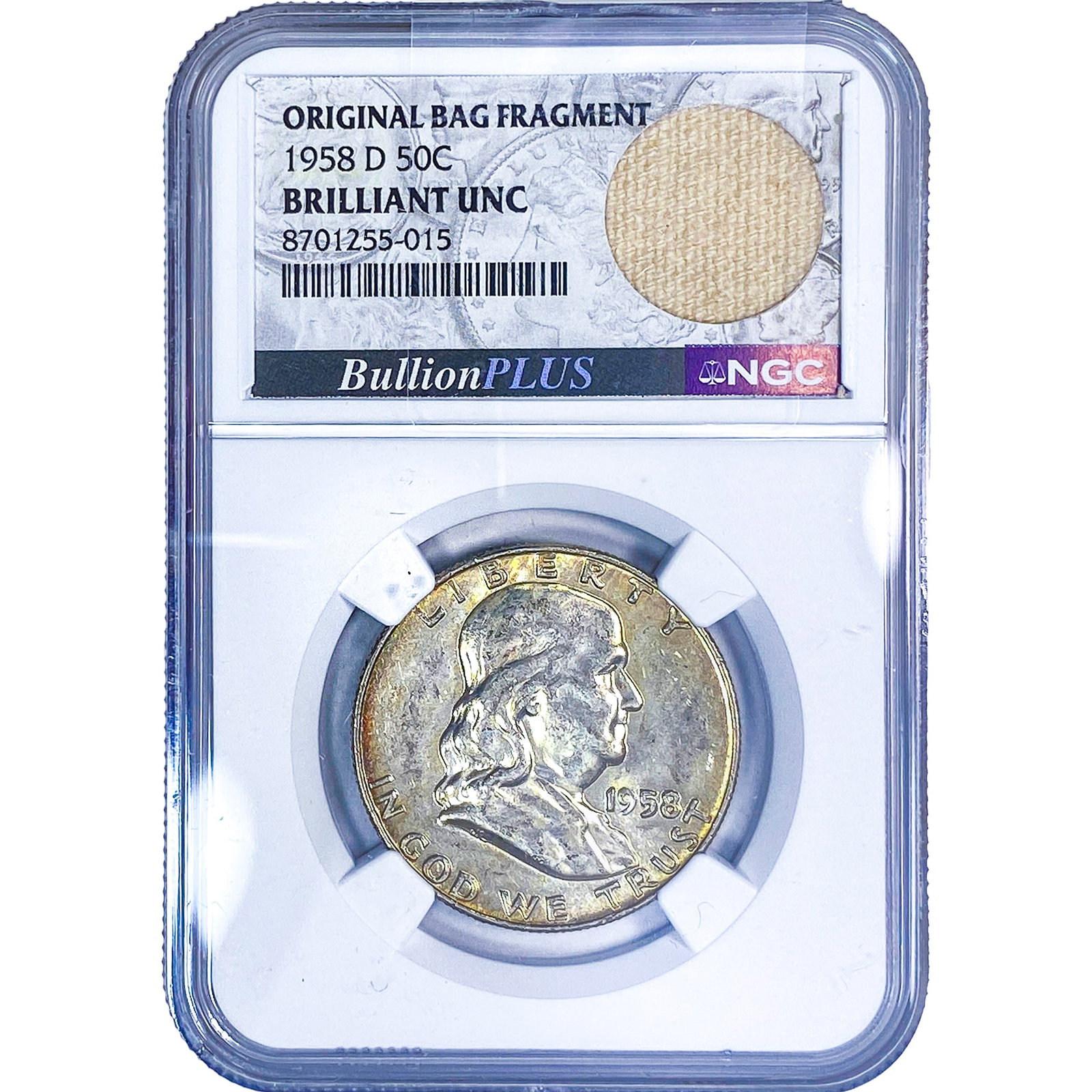 1958-D Franklin Half Dollar NGC BU (1 of 2)