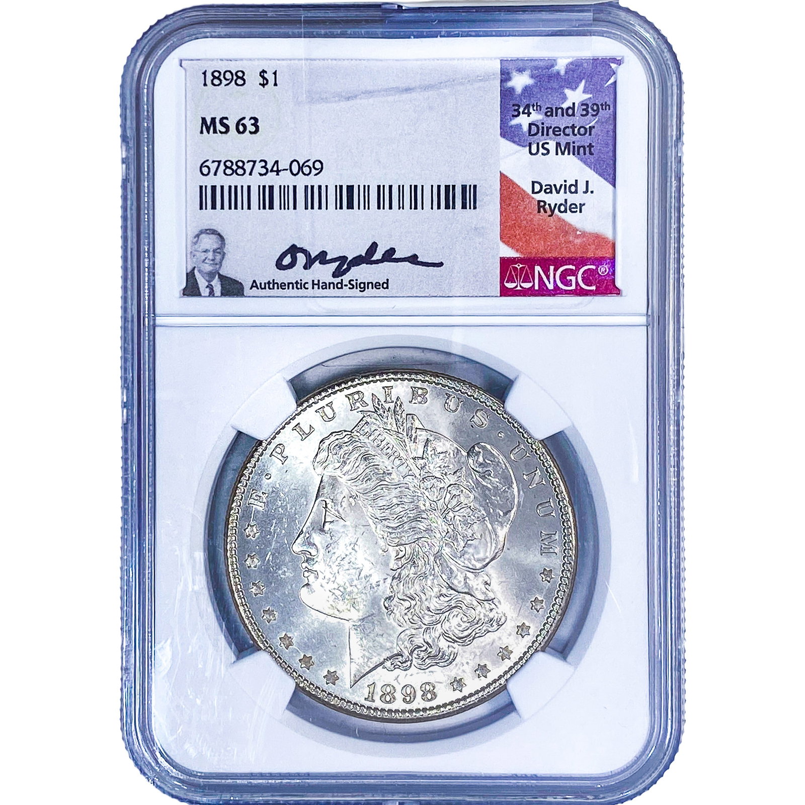 1898 Morgan Silver Dollar NGC MS63 (1 of 2)