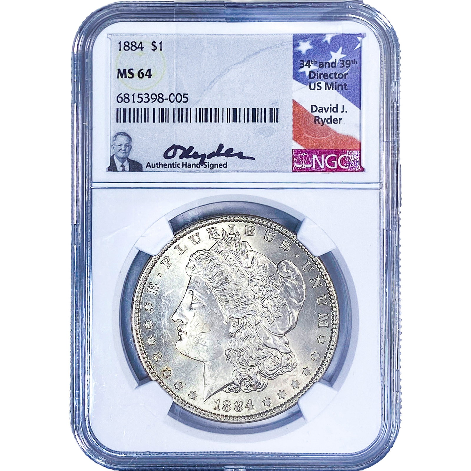 1884 Morgan Silver Dollar NGC MS64: 1884 Morgan Silver Dollar NGC MS64