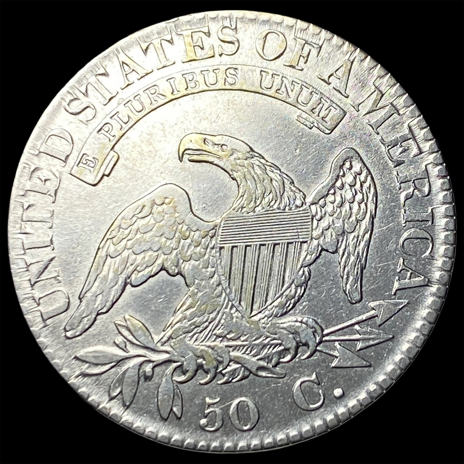 1823 Capped Bust Half Dollar CLOSELY UNCIRCULATED - 2