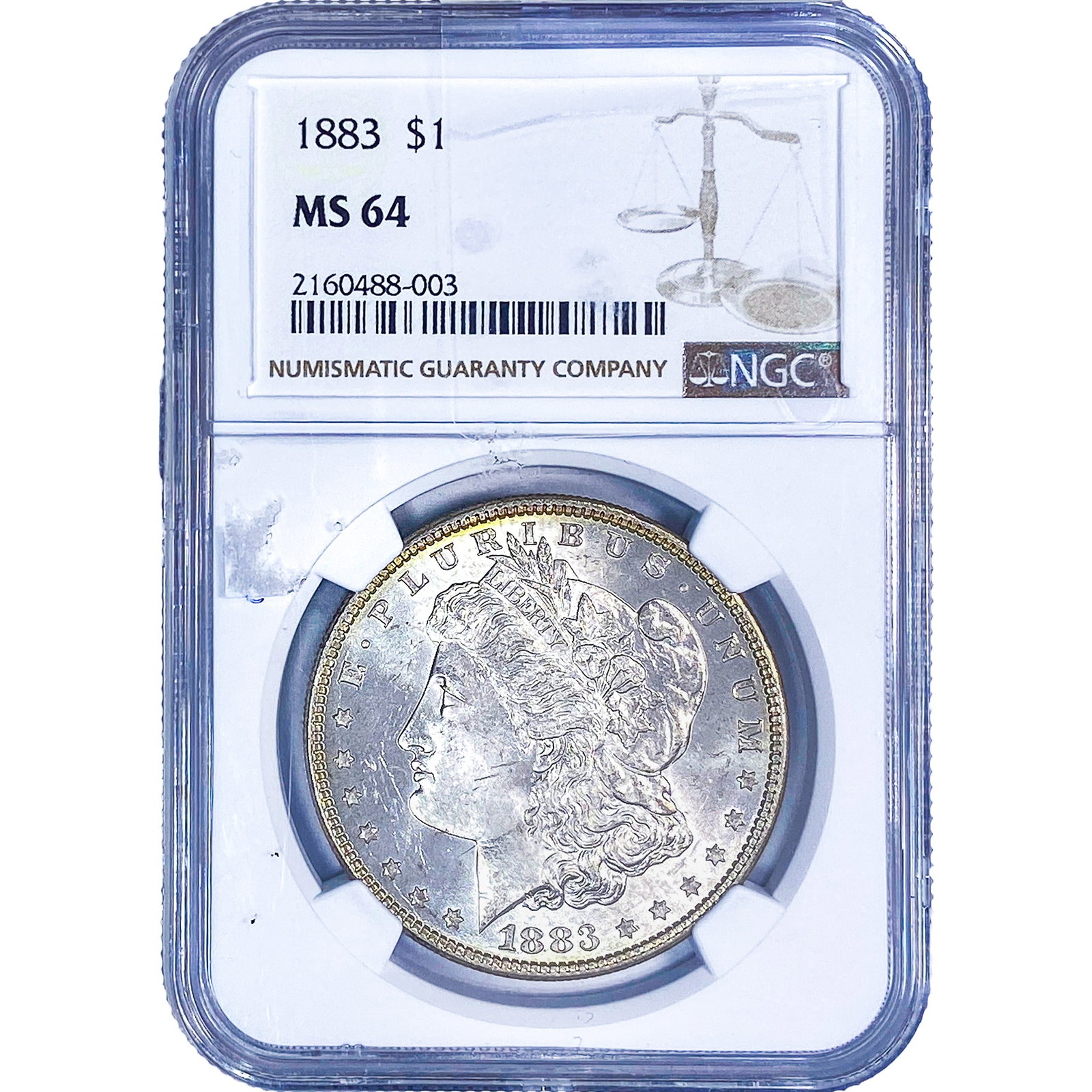 1883 Morgan Silver Dollar NGC MS64: 1883 Morgan Silver Dollar NGC MS64