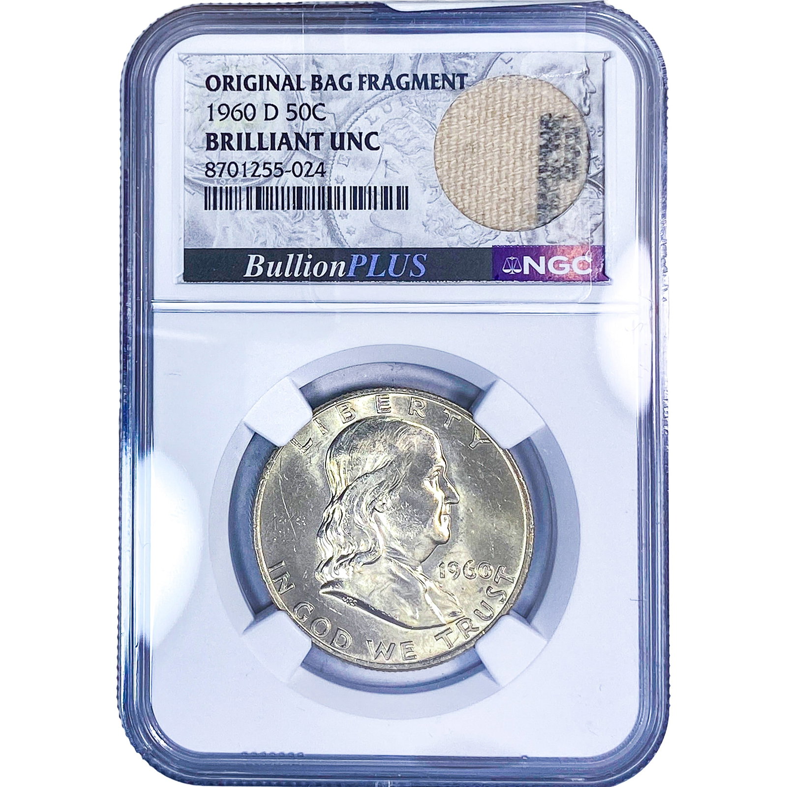 1960-D Franklin Half Dollar NGC BU: 1960-D Franklin Half Dollar NGC BU