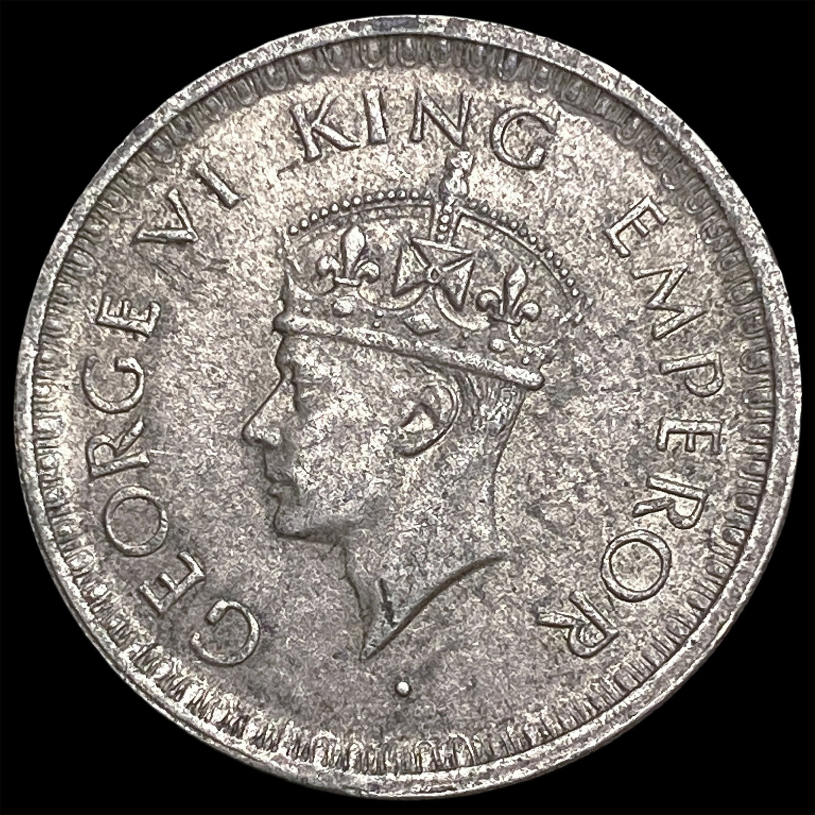 1943 British-India Silver 1/2 Rupee (1 of 2)