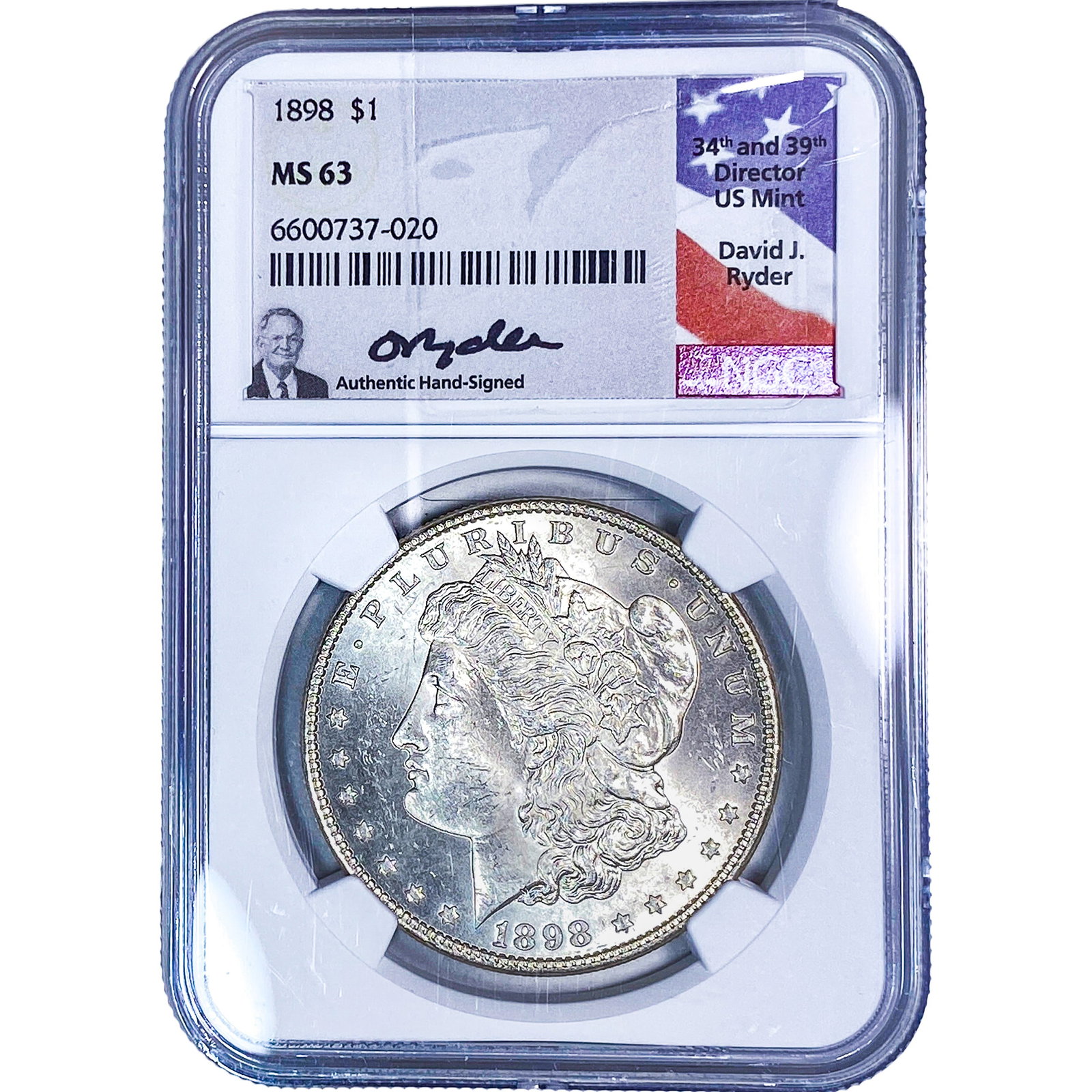 1898 Morgan Silver Dollar NGC MS63 (1 of 2)