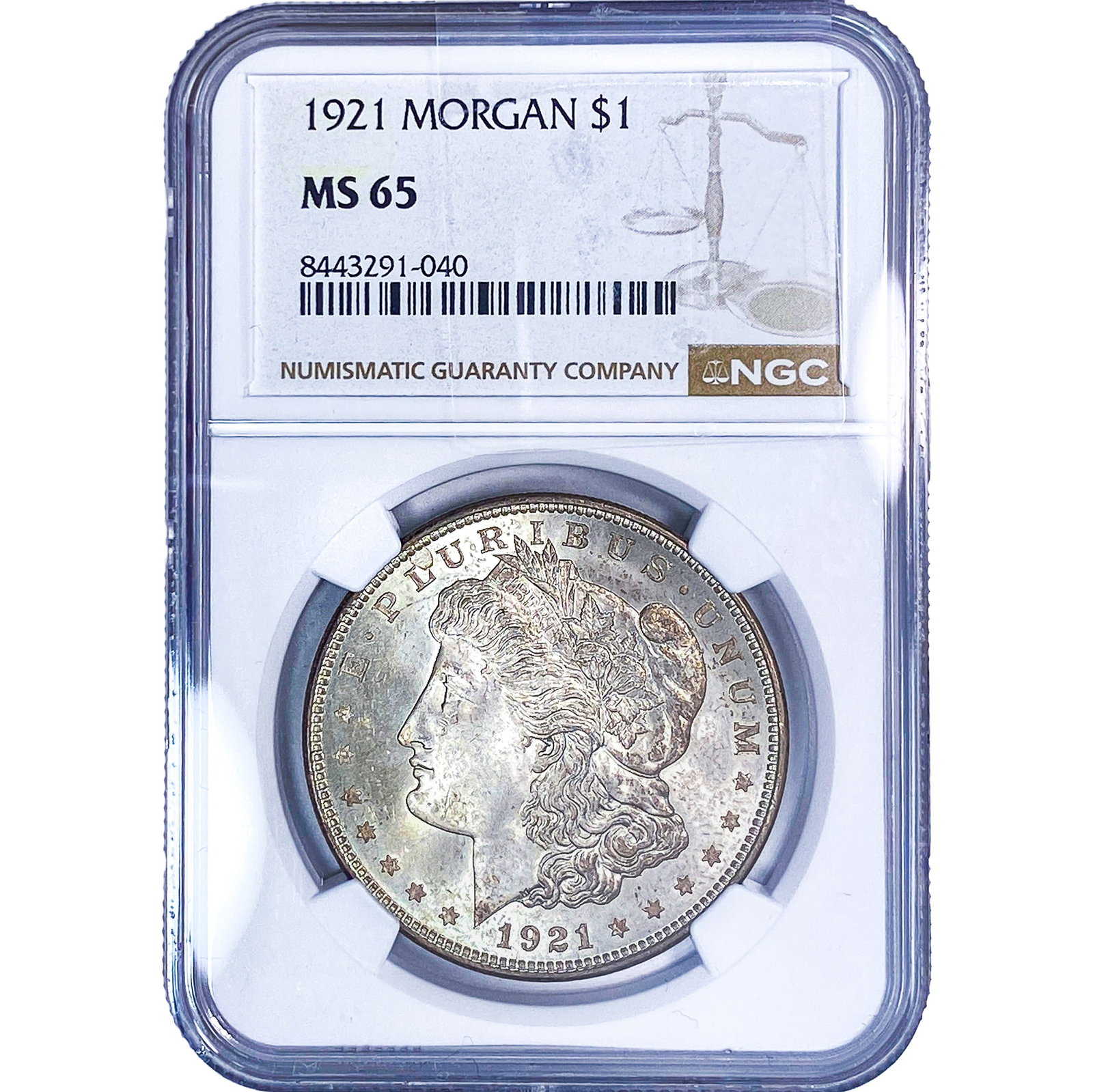 1921 Morgan Silver Dollar NGC MS65 (1 of 2)