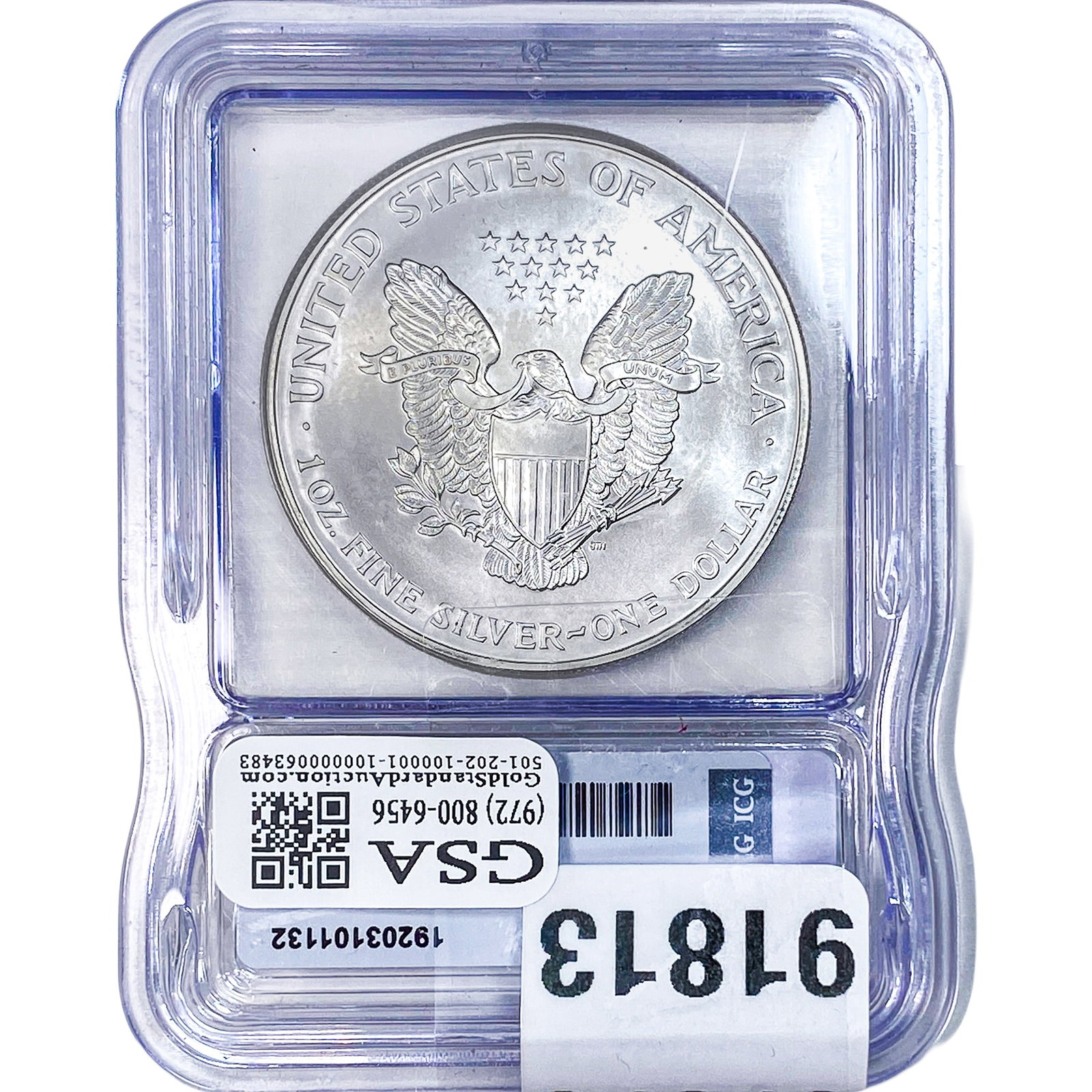 1999 Silver Eagle ICG MS69+ - 2