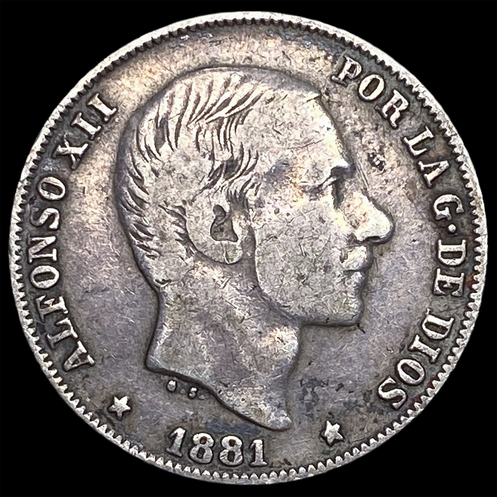 1881 Philippines Silver Centimos (1 of 2)