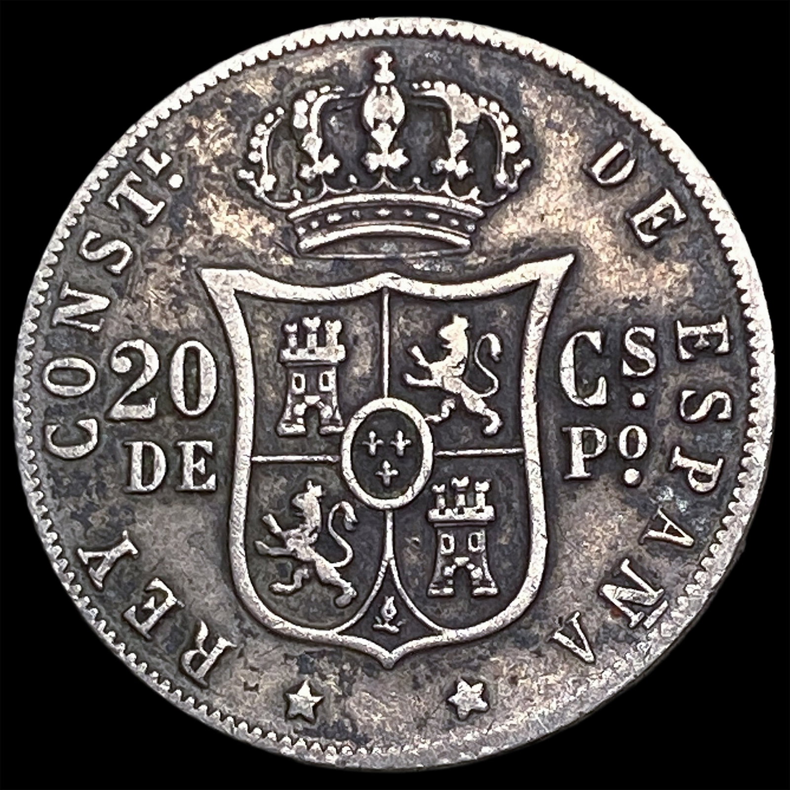 1881 Philippines Silver Centimos - 2